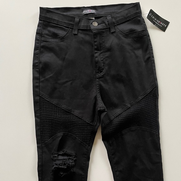 NWT Fashion Nova Midnight Assassin Black Jeans - Picture 3 of 6